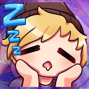 Avatar of LucidSGL, Cartoon styled version of his face sleeping with zzz